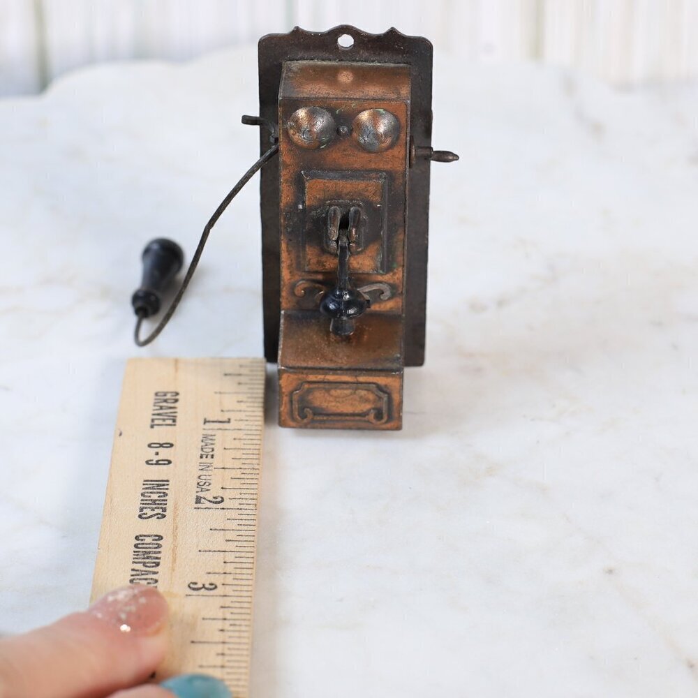Vintage 1976 Durham Industries Die Cast Metal Miniature Telephone - Picture 4 of 9